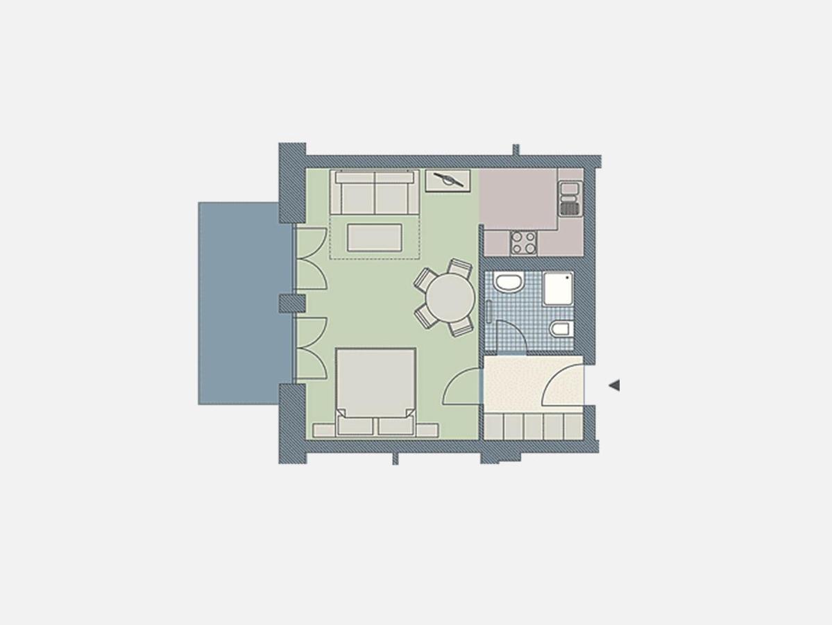 Kaiservillen Heringsdorf - 1-Raum-Appartement mit Terrasse D103 Exterior foto
